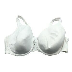 Cacique Lightly Lined Full Coverage Bra White 44D